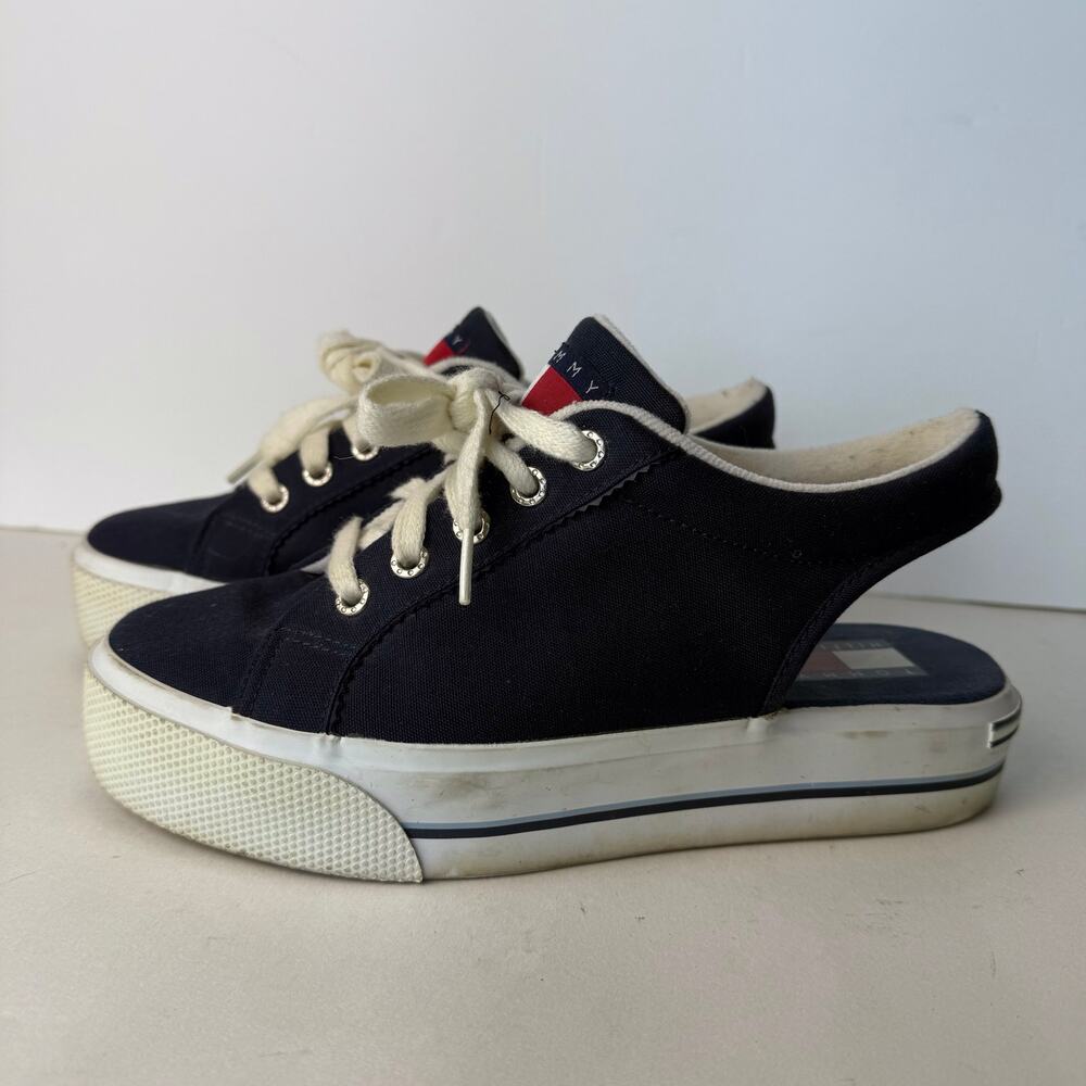 Tommy Hilfiger sling back sneaks navy size 7 1/2 women’s